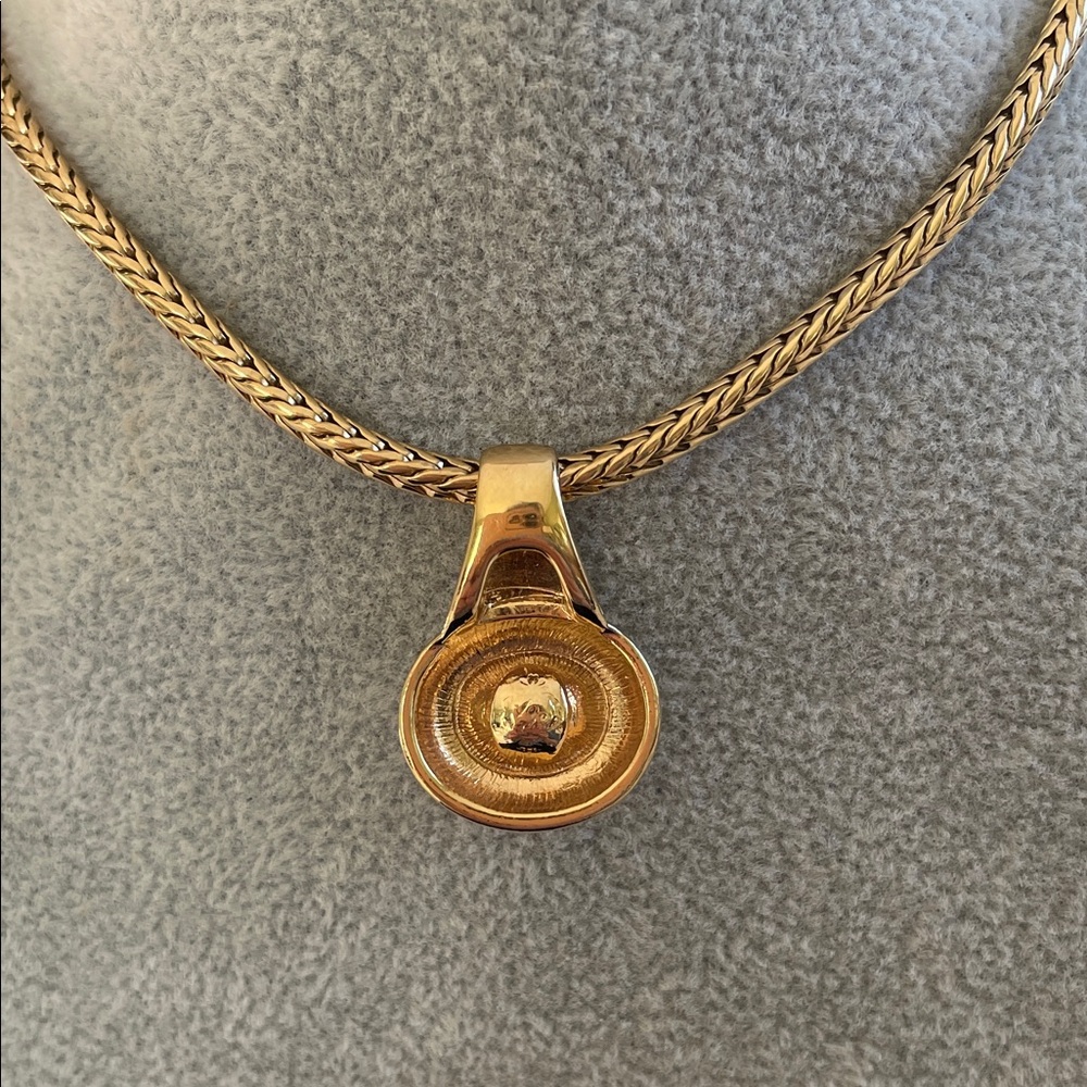 Stylish Gold Necklace with Peridot Gemstone 10” at drop with 3” extender - Picture 6 of 9